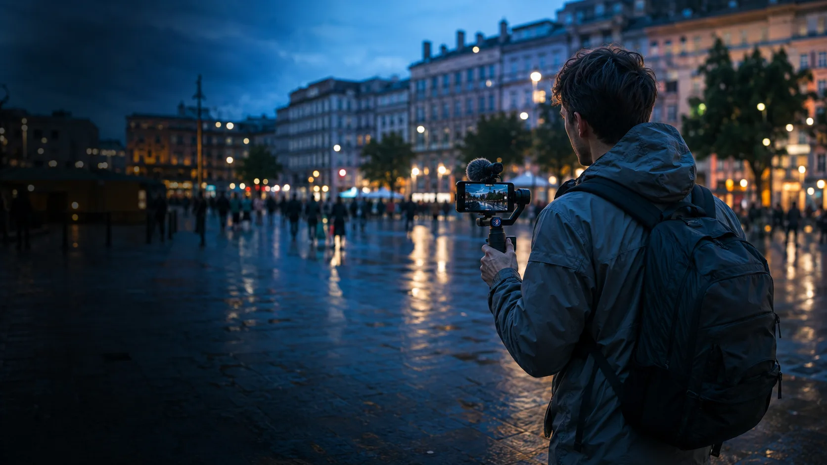IRL-Creator streamt mobil in einer Stadt