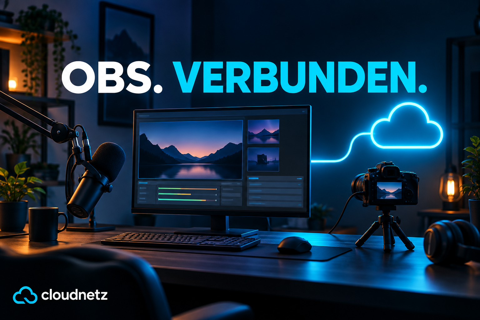 OBS mit Cloudnetz verbinden – Schritt für Schritt