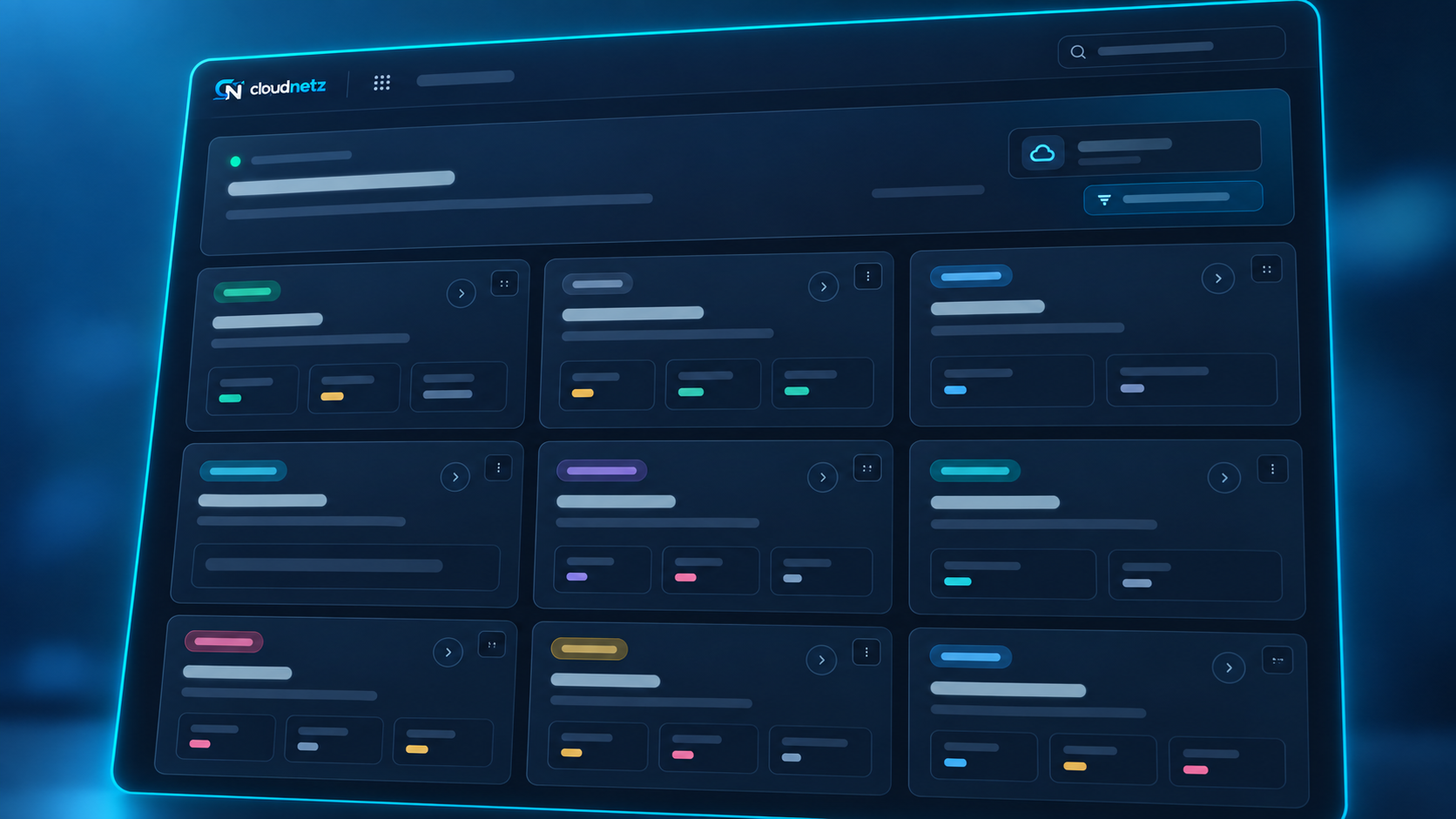 Anonymisierte Widgets im Cloudnetz-Adminbereich