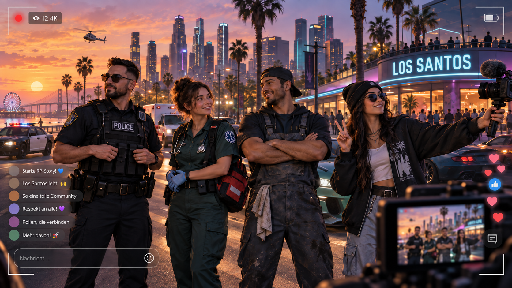 Vom Zuschauer zum Mitspieler: Twitch, YouTube-Influencer und GTA V Roleplay